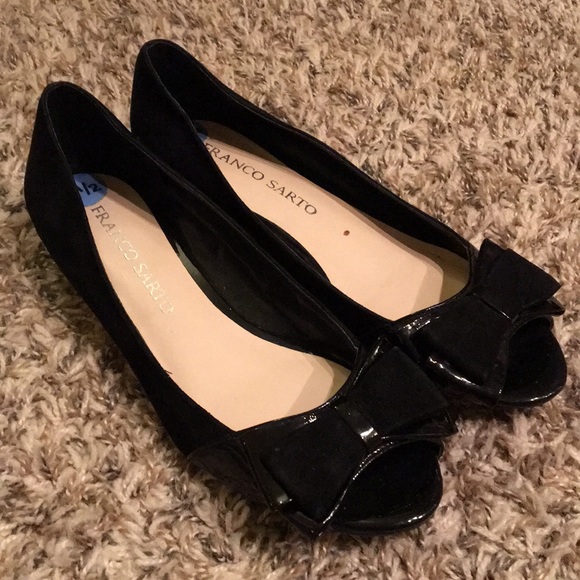 franco sarto peep toe wedge